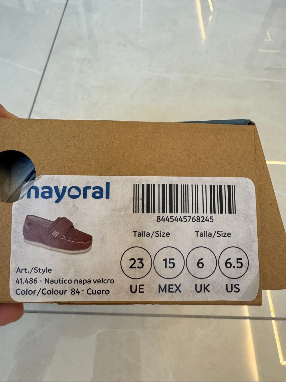 Mayoral Brown Toddler Moccasin-Style Leather Shoes